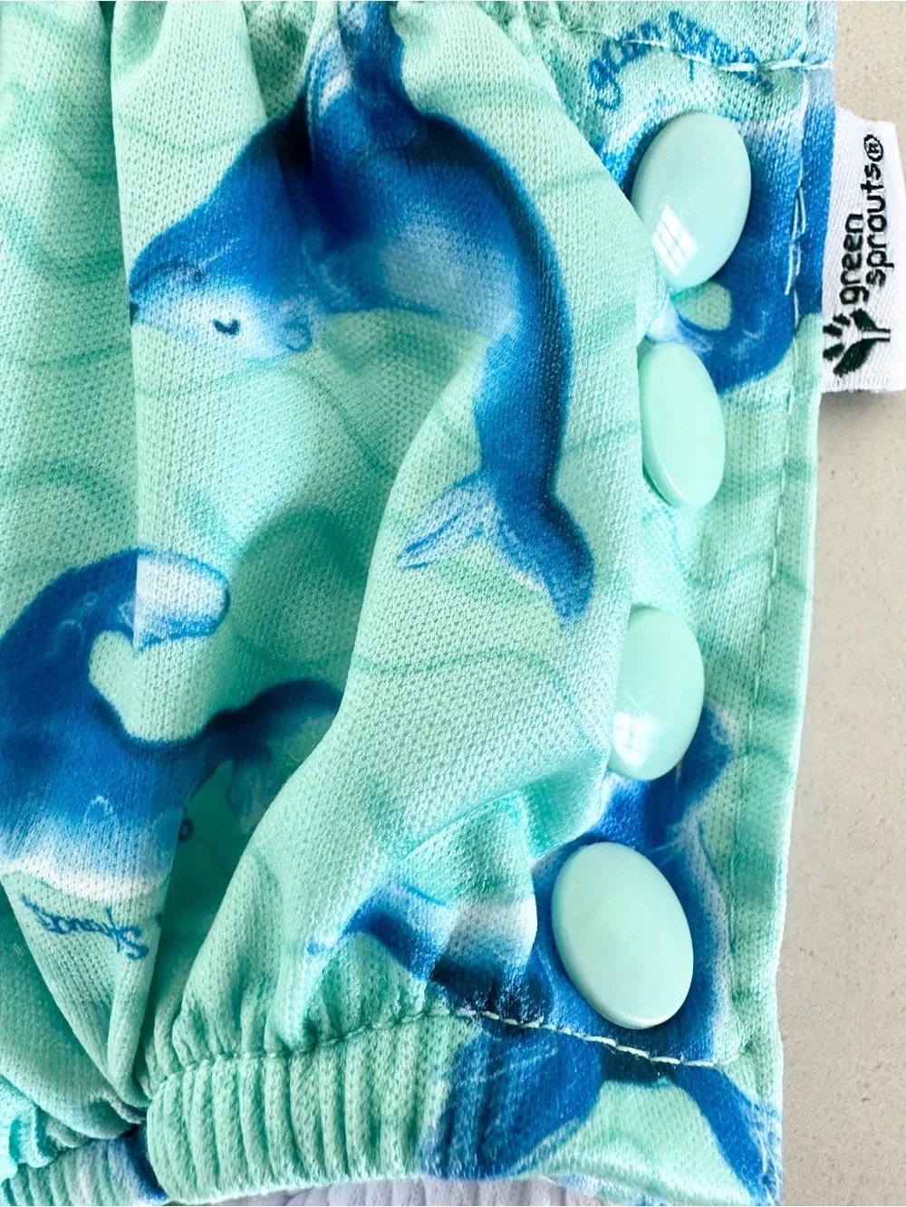 Kids Reusable Swim Diaper Covers - Mint Dolphin & Coral Flamingo